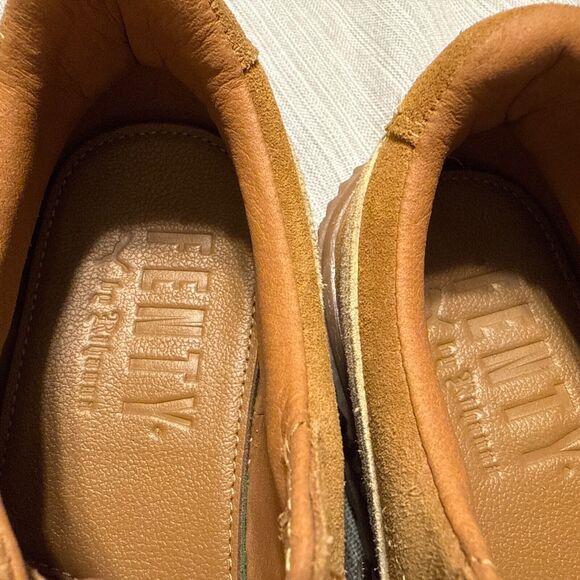 Puma Women's Platform Shoes in Tan and Cream - Picture 4 of 9